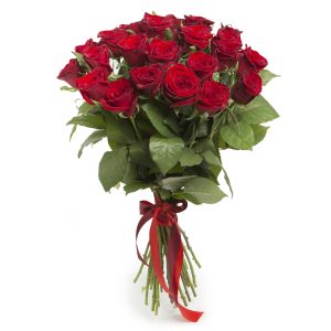 Dozen Long Stem Roses Hand-tied