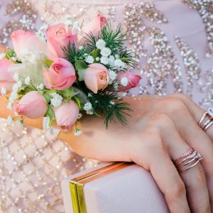 Pink Rose Wrist Corsage