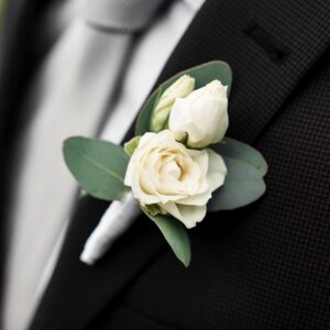 White Rose Boutonniere